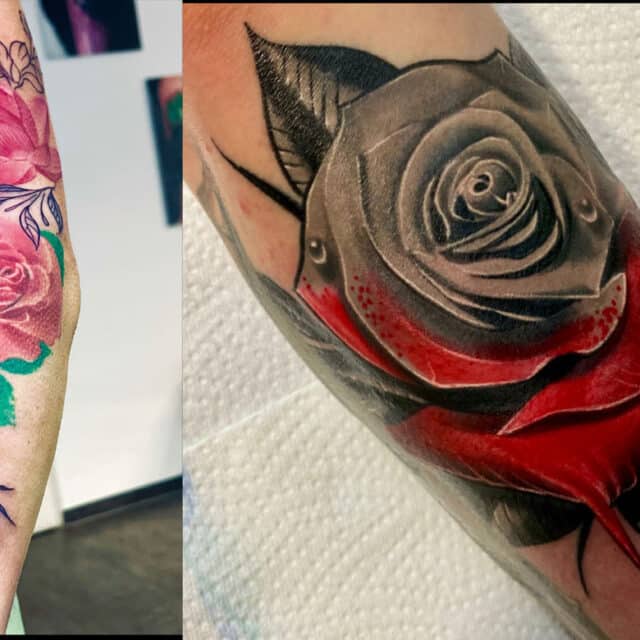 Blumen Tattoo in Stuttgart