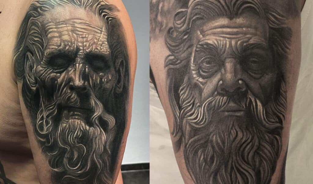 Old man Tattoo in Stuttgart